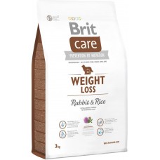 Brit Care (Брит Кеа) Weight Loss (3 кг) корм для взрослых собак всех пород с избыточным весом кролик и рис